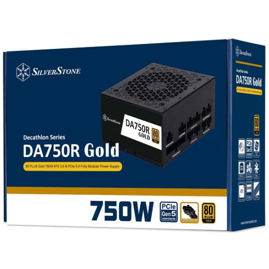 Picture of SilverStone DA750R Gold 750W 80 Plus Gold Full Modular Power Supply-en