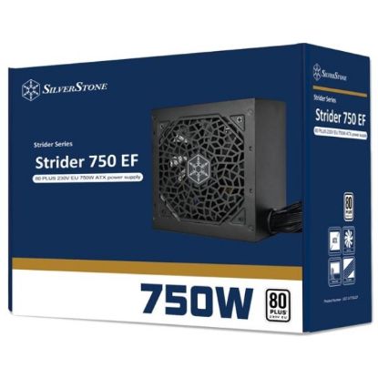 Picture of SilverStone Strider 750 EF 230V EU 750W ATX (PS2) 80 Plus White Performance Power Supply - Silent 120mm Fan