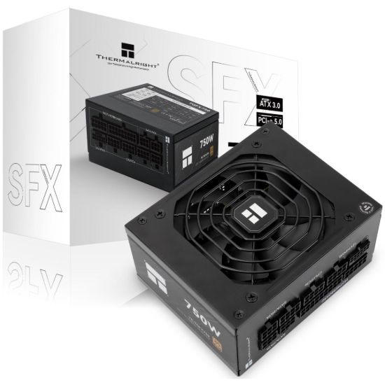 Picture of Thermalright TGFX-750 SFX Gold 750W ATX 3.0 PCIe 5.0 (12VHPWR) 80 Plus Gold Full Modular Power Supply - Smart Fan