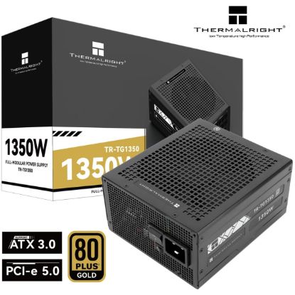 Picture of Thermalright TG-1350 Gold 1350W ATX 3.0 PCIe 5.0 (12VHPWR) 80 Plus Gold Full Modular Power Supply - Smart Fan