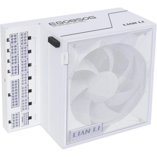 Picture of Lian Li Edge EG0850G 850W Gold (White) ATX 3.1 PCIe 5.1 (12V-2x6) 80 Plus Gold Full Modular Power Supply - Braided-Sleeved Cables