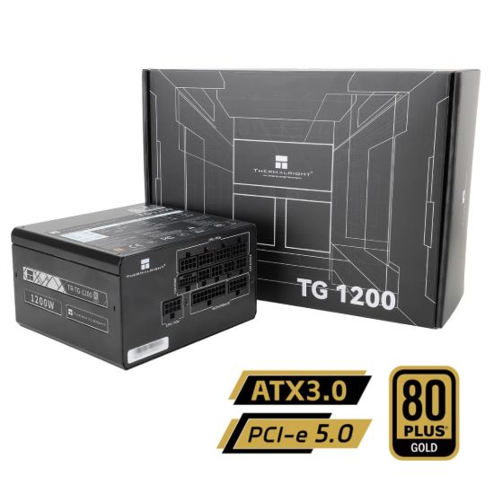 Picture of Thermalright TG-1200 Gold 1200W ATX 3.0 PCIe 5.0 (12VHPWR) 80 Plus Gold Full Modular Power Supply - Smart Fan