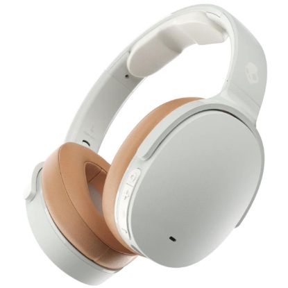 صورة سماعة Skullcandy Hesh ANC اللاسلكية (بلوتوث 5.0) - سماعة فوق الأذن بإلغاء ضوضاء نشط، 4 ميكروفونات، بطارية 22 ساعة + شحن سريع، تحكم بالمكالمات والمقطوعات ومستوى الصوت، لون Mod White