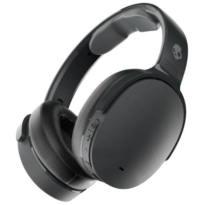 صورة سماعة Skullcandy Hesh ANC اللاسلكية (بلوتوث 5.0) - سماعة فوق الأذن بإلغاء ضوضاء نشط، 4 ميكروفونات، بطارية 22 ساعة + شحن سريع، تحكم بالمكالمات والمقطوعات ومستوى الصوت، لون True Black