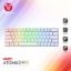 صورة لوحة مفاتيح قيمنق ميكانيكية FANTECH ATOM63 MK859 سلكية بإضاءة RGB بمقاس 60% معيارية - كابل Type-C قابل للفصل، مفاتيح حمراء، لون أبيض (لوحة عربية)