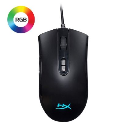 صورة ماوس قيمنق HyperX Pulsefire Core بإضاءة RGB - دقة 6200 DPI، 7 أزرار قابلة للبرمجة