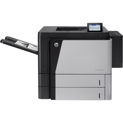 صورة طابعة ليزر HP LaserJet Enterprise M806dn (طباعة أبيض وأسود فقط) - شبكة لاسلكية وإيثرنت، شاشة لمس LCD مقاس 4.3 بوصة، USB 2.0، سرعة حتى 55 صفحة/دقيقة، دقة حتى 1200×1200 dpi، طباعة على الوجهين، درجين إدخال، دورة عمل شهرية حتى 300,000 صفحة