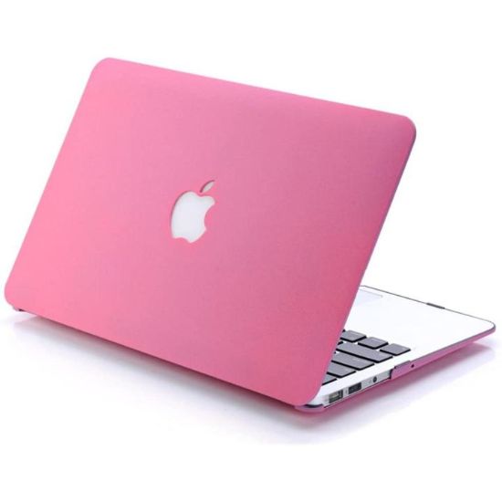 صورة غطاء حماية COTECi MB-086-TP لجهاز ماك بوك بتشطيب مصقول (Frosted) - وردي شفاف، لجهاز MacBook Neo 13 بوصة