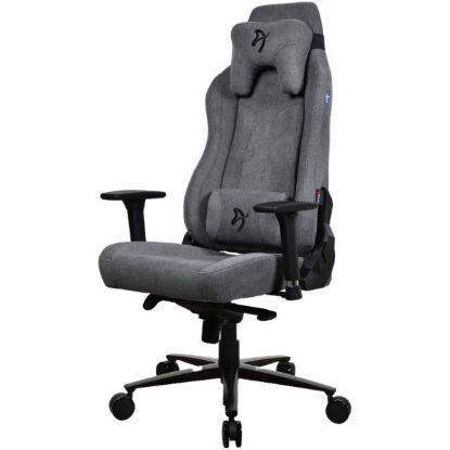 Picture of Arozzi Vernazza Soft Fabric Gaming Chair - Multi-Dimensional Armrests, Rocking & Lock-Tilt Function, Adjustable Height & Backrest, 3D Armrests, Ash