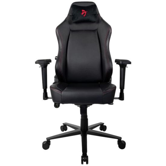 Picture of Arozzi Primo Premium PU Leather Gaming Chair - Recliner, Swivel, Tilt, Rocker, Adjustable Height, 4D Armrests, Neck Pillow, Built-in Lumbar Adjustment, Black