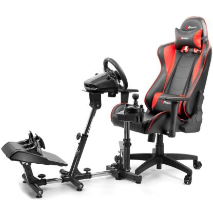 Picture of Arozzi Velocità Universal Racing Simulator Cockpit - Compatible with Most Racing Sim Gear & Gaming Chairs, Collapsible, Telescopic & Portable, Black