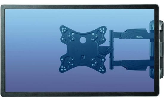 Picture of Fellowes Full Motion TV Wall Mount - Full 360 Rotation, Supports Monitors up to 55" / 77 lbs, Black