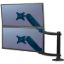Picture of Fellowes Platinum Series Dual Stacking Adjustable Monitor Arm - Black