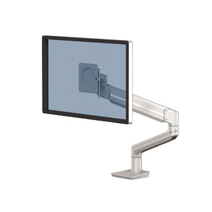 صورة ذراع شاشة واحدة Fellowes Platinum Series قابل للتعديل - أبيض