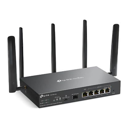 صورة بوابة VPN TP-Link Omada ER706WP-4G بتقنية AX3000 Wi-Fi 6 و4G+ Cat6 جيجابت مع 4 منافذ PoE+