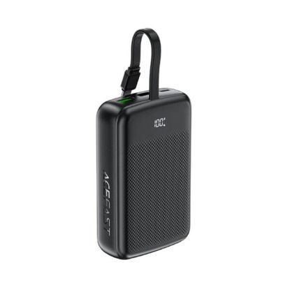 Picture of ACEFAST M14 20,000mAh 22.5W Power Bank with Built-in USB-C Cable - Black