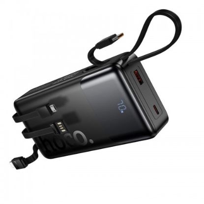 Picture of HOCO J156A Founder 22.5W + PD20W 20,000mAh Power Bank with Built-in Cables - Black