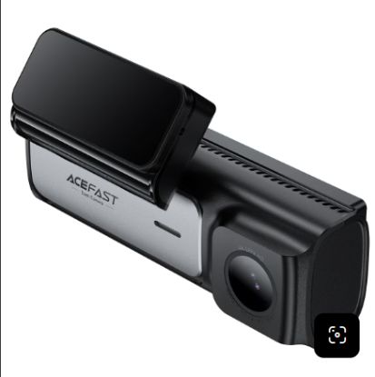 صورة كاميرا سيارة ACEFAST X2 ثنائية القناة 4K، رؤية أمامية 4K وخلفية 2K، دعم تطبيق، وضوح WDR، رؤية ليلية، كشف الصدمات، GPS، إلغاء ضوضاء ثلاثي الأبعاد - أسود