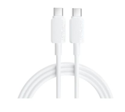 Picture of ACEFAST C26-03 60W USB-C to USB-C PVC Charging Data Cable - White