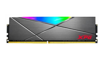 صورة رام ADATA XPG SPECTRIX D50 بسعة 8 جيجابايت DDR4 بسرعة 3000 ميجاهرتز CL16 بإضاءة RGB لأجهزة الكمبيوتر المكتبي - رمادي تنجستن
