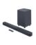 صورة ساوند بار JBL Bar 2.1 Deep Bass بقوة صوت إجمالية 300 واط، منفذ USB Type A، 4 درايفرات Race Track، 2 تويتر 1 إنش (الساوند بار) وسبووفر 6.5 إنش، اتصال بلوتوث 4.2 - أسود