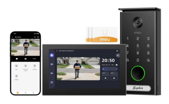 Picture of IMOU VDP7 5MP 2-Wire Video Doorphone Kit with 7-inch Touch Screen - VO1 5M0R / VH1-7A0S