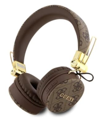صورة سماعات رأس Guess GUBH704 لاسلكية بتقنية بلوتوث 5.3 - بني