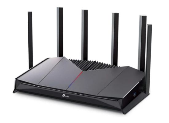 صورة راوتر قيمنق TP-Link Archer GE400 ثنائي النطاق WiFi 7 طراز BE6500 بسرعة 6.5 جيجابت و6 سترايم، منفذين 2.5G و3 منافذ 1G، تسريع الألعاب، منفذ ولوحة قيمنق مخصصة، إضاءة RGB، يدعم Easymesh وHomeshield