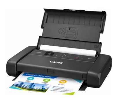 Picture of Canon MAXIFY BX110 Portable A4 Inkjet Printer with 330-Page Battery, Borderless A4 Photos, Mobile Printing Anywhere, Wireless AirPrint & Mopria