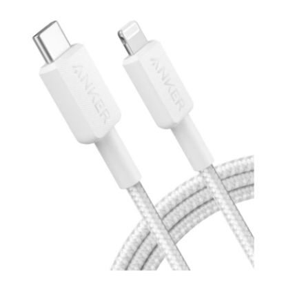 صورة كيبل Anker 322 A81B5 من USB-C إلى Lightning بطول 0.9 متر - أبيض