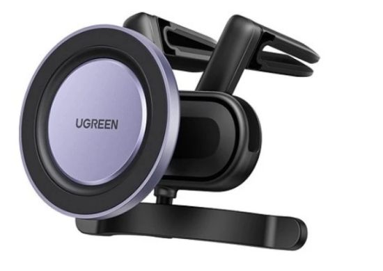 صورة حامل هاتف مغناطيسي UGREEN LP428 لفتحة تكييف السيارة مخصص لسلسلة iPhone 12 - أسود